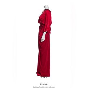 Red Prom Saten Dress